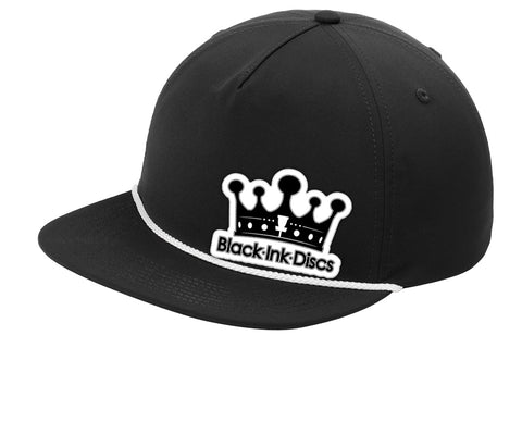 5-Panel Flat Bill Rope Hat (Poly) snap back