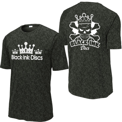 Digi Camo Tripple Crown/Skull back (Mens Performance Tee shirt)